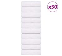 vidaXL Toallas de invitados FROGN 50 uds blanco 30x50 cm 360 g/m²