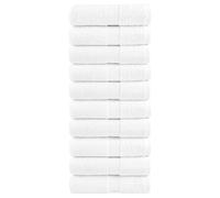 vidaXL Toallas de invitados SOLUND 10 uds blanco 30x50 cm 600 gsm