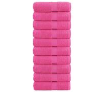 vidaXL Toallas de invitados SOLUND 10 uds rosa 30x50 cm 600 gsm
