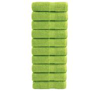 vidaXL Toallas de invitados SOLUND 10 uds verde manzana 30x50cm 600gsm