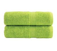 vidaXL Toallas de invitados SOLUND 2 uds verde manzana 30x50 cm 600gsm
