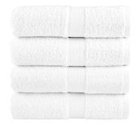 vidaXL Toallas de invitados SOLUND 4 uds blanco 30x50 cm 600 gsm