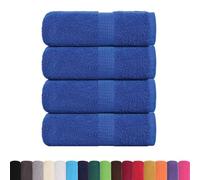 vidaXL Toallas de Mano 4 Unidades FROGN Azul 30x30 cm 100% Algodón