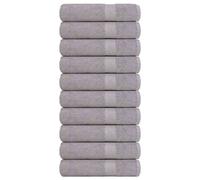 vidaXL Toallas de mano FROGN 10 uds gris 50x100 cm 360 g/m²