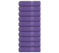 vidaXL Toallas de mano FROGN 10 uds morado 50x100 cm 360 g/m²