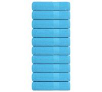 vidaXL Toallas de mano FROGN 10 uds turquesa 50x100 cm 360 g/m²