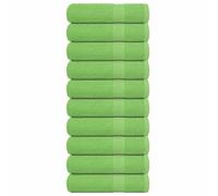 vidaXL Toallas de mano FROGN 10 uds verde manzana 50x100 cm 360 g/m²