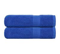 vidaXL Toallas de mano FROGN 2 uds azul 50x100 cm 360 g/m²