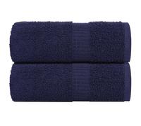 vidaXL Toallas de mano FROGN 2 uds azul marino 30x30 cm 360 g/m²