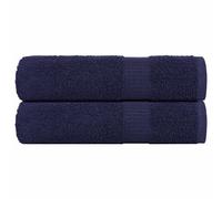 vidaXL Toallas de mano FROGN 2 uds azul marino 50x100 cm 360 g/m²