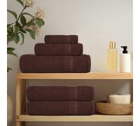vidaXL Toallas de mano FROGN 2 uds marrón 50x100 cm 360 g/m²