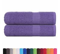vidaXL Toallas de mano FROGN 100% algodón 50x100 cm 360 g/m² 2 uds púrpura