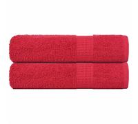 vidaXL Toallas de mano FROGN 2 uds rojo 50x100 cm 360 g/m²