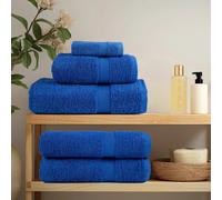 vidaXL Toallas de mano FROGN 4 uds azul 50x100 cm 360 g/m²