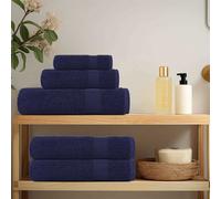 vidaXL Toallas de mano FROGN 4 uds azul marino 50x100 cm 360 g/m²