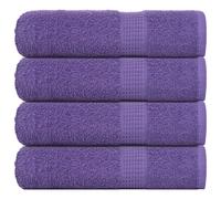 vidaXL Toallas de mano FROGN 4 uds morado 50x100 cm 360 g/m²