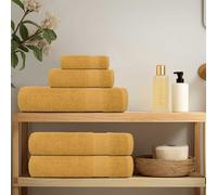 vidaXL Toallas de mano FROGN 4 uds oro 50x100 cm 360 g/m²