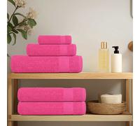 vidaXL Toallas de mano FROGN 4 uds rosa 50x100 cm 360 g/m²
