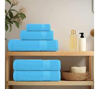 vidaXL Toallas de mano FROGN 4 uds turquesa 50x100 cm 360 g/m²