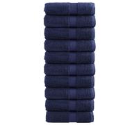 vidaXL Toallas de mano premium SOLUND 10 uds azul marino 30x30 cm 600 g/m²
