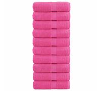 vidaXL Toallas de mano premium SOLUND 10 unidades rosa 30x30 cm 600 g/m²