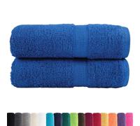 vidaXL Toallas de Mano Premium SOLUND, 2 Unidades, Color Azul, 30 x 30 cm, 600 g/m²