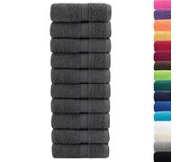 vidaXL Toallas de mano Premium SOLUND 50 unidades Antracita 30x30 cm 600 g/m²