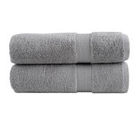 vidaXL Toallas de mano SOLUND 2 uds gris 50x100 cm 600 gsm
