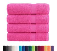 vidaXL Toallas de mano SOLUND 4 unidades rosa 50x100 cm 600 gsm