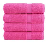 vidaXL Toallas de mano SOLUND 4 unidades rosa 50x100 cm 600 gsm