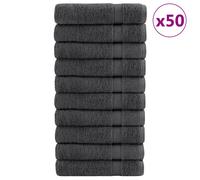 Toallas De Mano Solund 50 Uds Antracita 50x100 Cm 600 Gsm Vidaxl