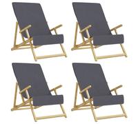 vidaXL Toallas de Playa Manta de Silla Ligera y Portátil 4 uds Tela Klein Color Azul, Blanco, Rojo y mas