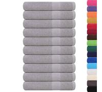 vidaXL Toallas de Sauna 10 uds 100% algodón Gris 80x200 cm 360 gsm