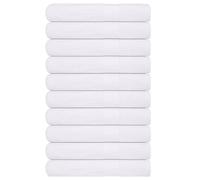vidaXL Toallas de sauna 10 uds 100% algodón 80x200 cm 360 gsm en color Blanco/Burdeos/Dorado y más