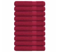 vidaXL Toallas de sauna FROGN 10 uds burdeos 80x200 cm 360 g/m²