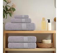 vidaXL Toallas de sauna FROGN 10 uds 100% algodón Gris 80x200 cm 360 g/m²