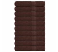 vidaXL Toallas de sauna FROGN 10 uds marrón 80x200 cm 360 g/m²