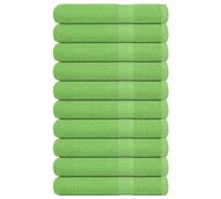 vidaXL Toallas de sauna FROGN 10 uds verde manzana 80x200 cm 360 g/m²