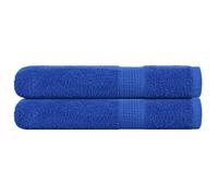 vidaXL Toallas de sauna FROGN 2 uds azul 80x200 cm 360 g/m²