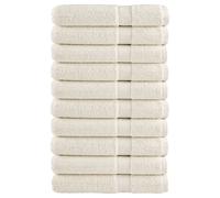 vidaXL Toallas de sauna SOLUND 10 unidades crema 80x200 cm 600 gsm