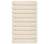 vidaXL Toallas FROGN 10 uds crema 100x200 cm 360 g/m²