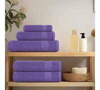 vidaXL Toallas FROGN 10 uds morado 100x200 cm 360 g/m²