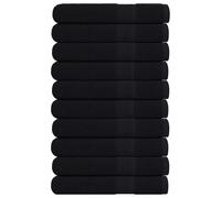 vidaXL Toallas FROGN 10 uds negro 100x200 cm 360 g/m²