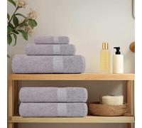 vidaXL Toallas FROGN 2 uds gris 100x200 cm 360 g/m²