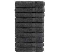 Toallas Premium Solund 10 Uds Antracita 100x200 Cm 600 Gsm Vidaxl