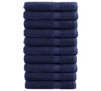vidaXL Toallas Premium Solund – 10 uds algodón 100x200 cm 600 gsm Azul marino