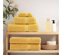 Toallas Premium Solund 10 Uds Dorado 100x200 Cm 600 Gsm Vidaxl