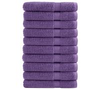 vidaXL Toallas premium 10 uds 100% algodón 100x200 cm 600 gsm Color Morado, orange, Negro y mas