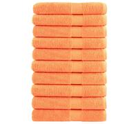 vidaXL Toallas premium SOLUND 10 unidades naranja 100x200 cm 600 gsm