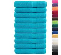 vidaXL Toallas Premium Solund 10 uds 100% algodón 100x200 cm 600 gsm Turquesa
